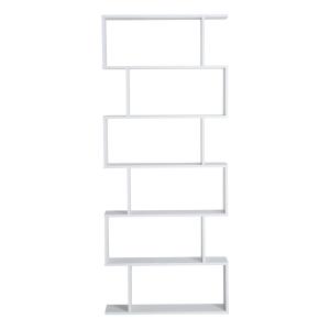 HOMCOM boekenplank wandstelling scheidingswand met 6 vakken vrijstaande stelling archiefplank 3 kleuren