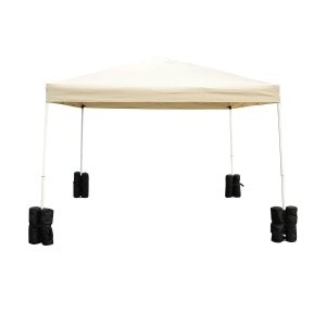 Paviljoen standaard voor opvouwbare partytent partytent 4 stuks, set van 4 zwart