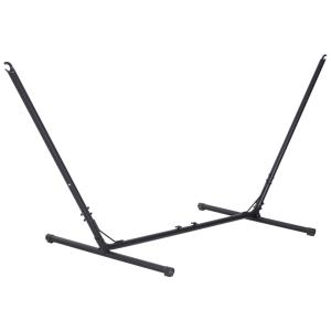 Outsunny Hangmatframe in grootte verstelbaar metalen frame 308–380 cm 120 kg