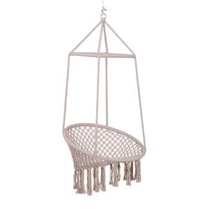Outsunny Hangstoel hangschommel vintage buiten hangstoel Ø80 x 150 h cm max. 120 kg