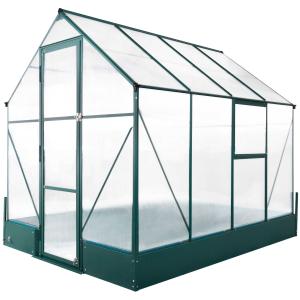 Outsunny kas voor in de tuin kweekkas tomatenhuis koude kas 250 x 190 x 219 cm
