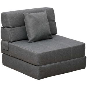 Slaapbank slaapsofa sofabed eenpersoonsbank met wasbaar kussen grijs
