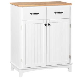 HOMCOM Keukenkast dressoir met 2 lades, legplank verstelbare opbergkast