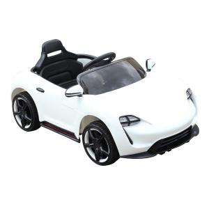 HOMCOM 6V Kids Ride On Car Electric Powered Sport Car LED Headlight Remote White