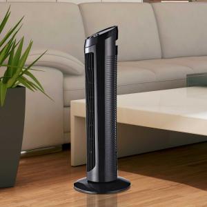 HOMCOM Fan Tower, φ27x75H cm-Black
