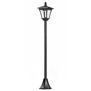 Outsunny Solar Powered Lamp Post, IP44, 18Lx18Wx160H cm-Black