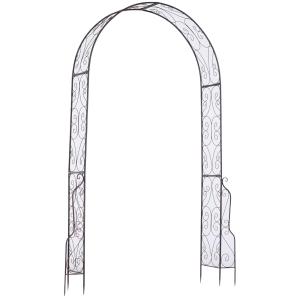 Outsunny 7.5ft Garden Arch Arbor Decorative Climbing Plants Lawn Wedding