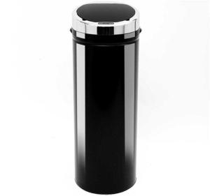 HOMCOM 50 L Stainless Steel Sensor Trash Can W/ Bucket-Black