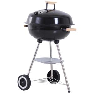 Outsunny Portable Round Kettle Charcoal Grill BBQ Outdoor Heat Control Party Patio Barbecue