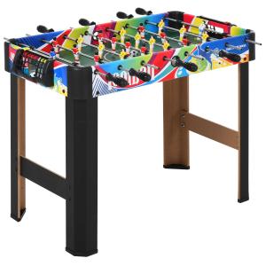 HOMCOM 2.8ft Indoor MDF Football Table Multi-Colour