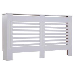 HOMCOM 152Lx19Wx81H cm MDF Radiator Cover-White