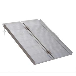 HOMCOM Folding Aluminum Ramp W/Handle for Wheelchairs/Scooters/Pet Mobility 38.5"