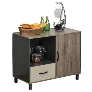 HOMCOM MDF 4-Compartment Sideboard Cabinet