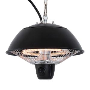 Outsunny Patio Ceiling Electric Heater, 600W-Black