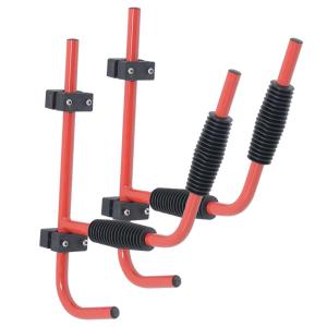 HOMCOM Canoe/Kayak Aluminum Wall Mount Hangers-Red