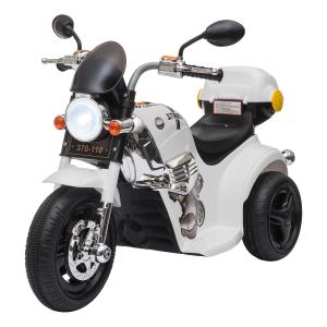 HOMCOM Kids 6V Battery PP Motorcycle Ride On Trike White
