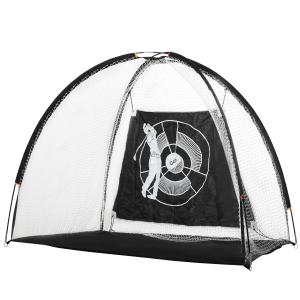 HOMCOM PE Net Golf Practice Hitting Target w/ Carrier Bag White