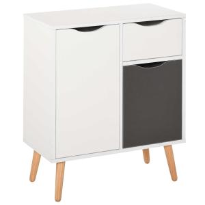 HOMCOM Floor Cabinet Storage Cupboard Sideboard with Drawer for Bedroom, Living Room