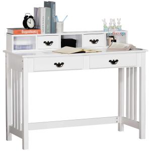 HOMCOM bureaustoel gestoffeerde stoel fauteuil met rugleuning armleuningen Fluweelzacht polyesterschuim beukenhout grijs + naturel 71 x 68 x 101 cm