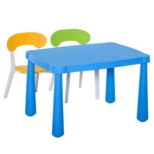 Driedelige kinderzitgroep met kindertafel 2 stoelen voor 2-8 jaar PP-kunststof