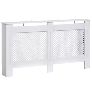HOMCOM 151.5L×19W×82H cm MDF Radiator Cover-White