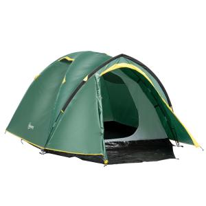 Tent voor 3-4 personen 190T kampeertent met haringen koepeltent glasfiber