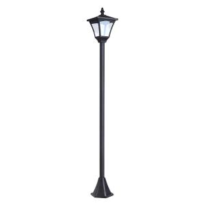 Outsunny Solar Powered Lamp Post, IP44, 15Lx15Wx120H cm-Black