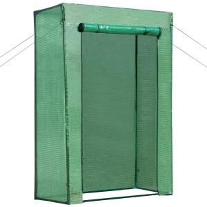 Outsunny Mini Tomato Garden Greenhouse Growhouse Steel Frame PE Cover with Roll-up Door Green 100L x 50W x 150H (cm)