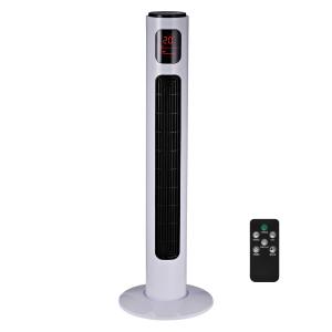 HOMCOM Fan Tower, φ32x96H cm-White