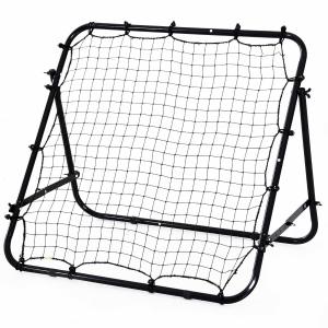 HOMCOM Adults Football Training Aid Multi-Sports Practice W/PE Mesh Metal Tube, 108W x 100D x 65Hcm-Black