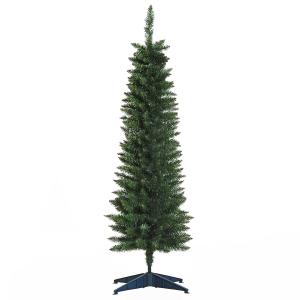 HOMCOM kerstboom 1.5 m dennenboom kunstden 294 takken demontabel PVC groen ∅46 x 150 cm