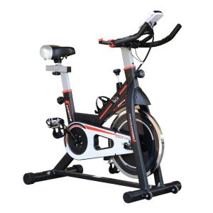 HOMCOM 8kg Flywheel Exercise Bike Racing Bicycle Home Fitness Trainer with LCD Display Adjustable Resistance - Black