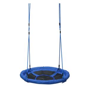 HOMCOM Kids Round Tree Swing ø100cm - Blue