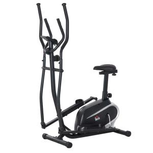 HOMCOM Magnetic Exercise Training Bike w/ Flywheel & Digital Monitor for Home Office