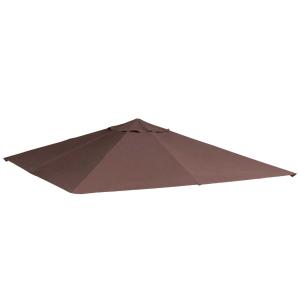 partytentdak vervangend partytentdak polyester partytentafdekking koffie 3 x 3 m