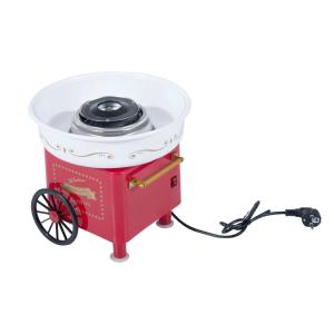 HOMCOM Suikerspinmachine suikerspinapparaat suikerspin machine 450 watt roze/rood