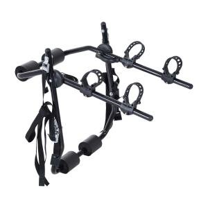 HOMCOM Metal Universal Rear Car Mounted Bicycle Carrier for 2 Bikes Black