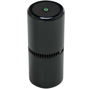HOMCOM Portable Air Purifier with 2 USB Plug for Car Home Office Dust Odor Black