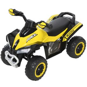 HOMCOM Toddler Kids Ride On Car Walker Foot To Floor Yellow/Black