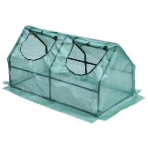 Outsunny Greenhouse Plants Foil Tomato Vegetable House W/ 2 Windows Cold Frame 120x60x60 cm