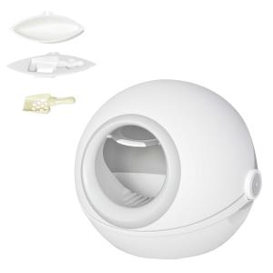 kattentoilet met deur kattenbak met bodembak en schep Flip-Top PP ABS