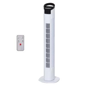 HOMCOM Tower Fan 3 Speed 3 Mode 7.5h Timer 70° Oscillation LED Panel Remote Controller