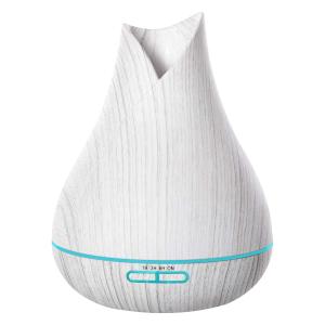 HOMCOM 300ml USB Oil Diffuser & Water Humidifier w/ 7 Lights Timer Auto Shutdown White