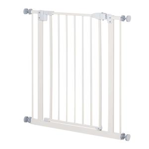 PawHut Pet Safety Gate Pressure Fitted Stair Barrier w/ Auto-Close Double Lock