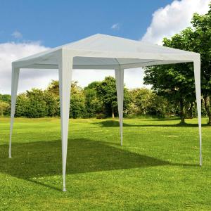 Outsunny Garden Gazebo Marquee, 2.7x2.7m-White
