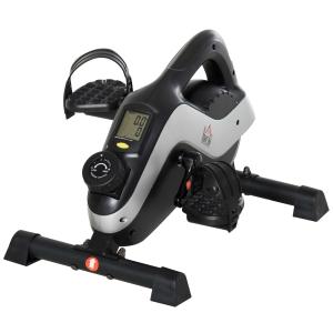 HOMCOM Mini Exercise Bike 8 Levels Magnetic Resistance Cycle Leg Fitness w/ LCD Display