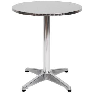 HOMCOM Adjustable Aluminium Bar Table-Silver
