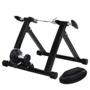 HOMCOM Foldable Indoor Bike Turbo Trainer-Black