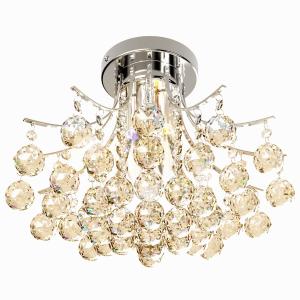 HOMCOM Modern K9 Crystal Ceiling Lighting Chandelier