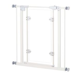 PawHut Pet Safety Gate Auto Close for Small Pet w/ Adjustable Screws 76.2 x 81.9cm